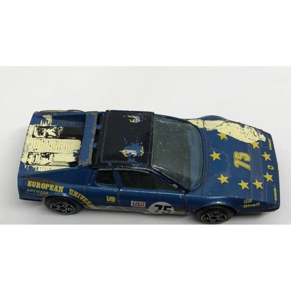 Bburago Ferrari 512 BB University Boxer 1:43 Made‎ In Italy 1983 Blue Sponsor